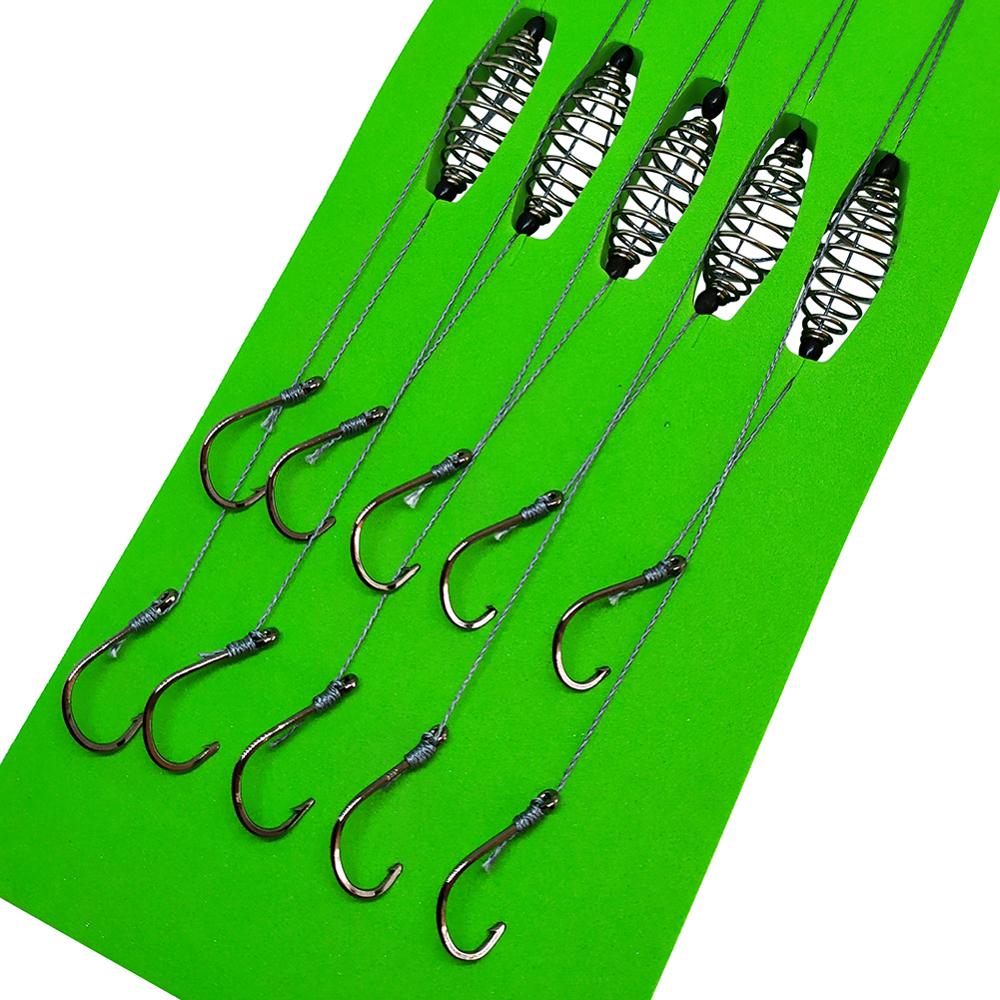 Snell Fishing Rig - 5 sztuk haczyków karpiowych z zestawem
