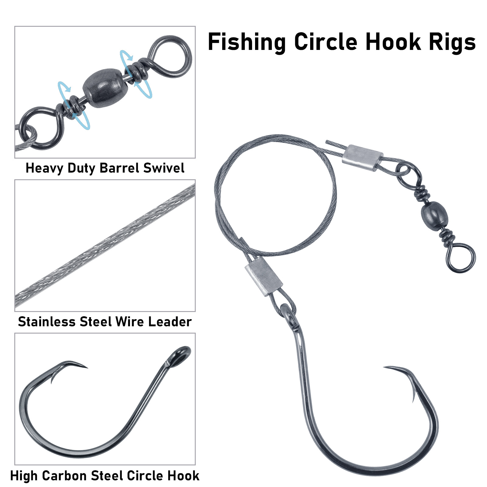 5 szt. Zestawów do surfcasting – Snell Fishing Rig recenzja i cena