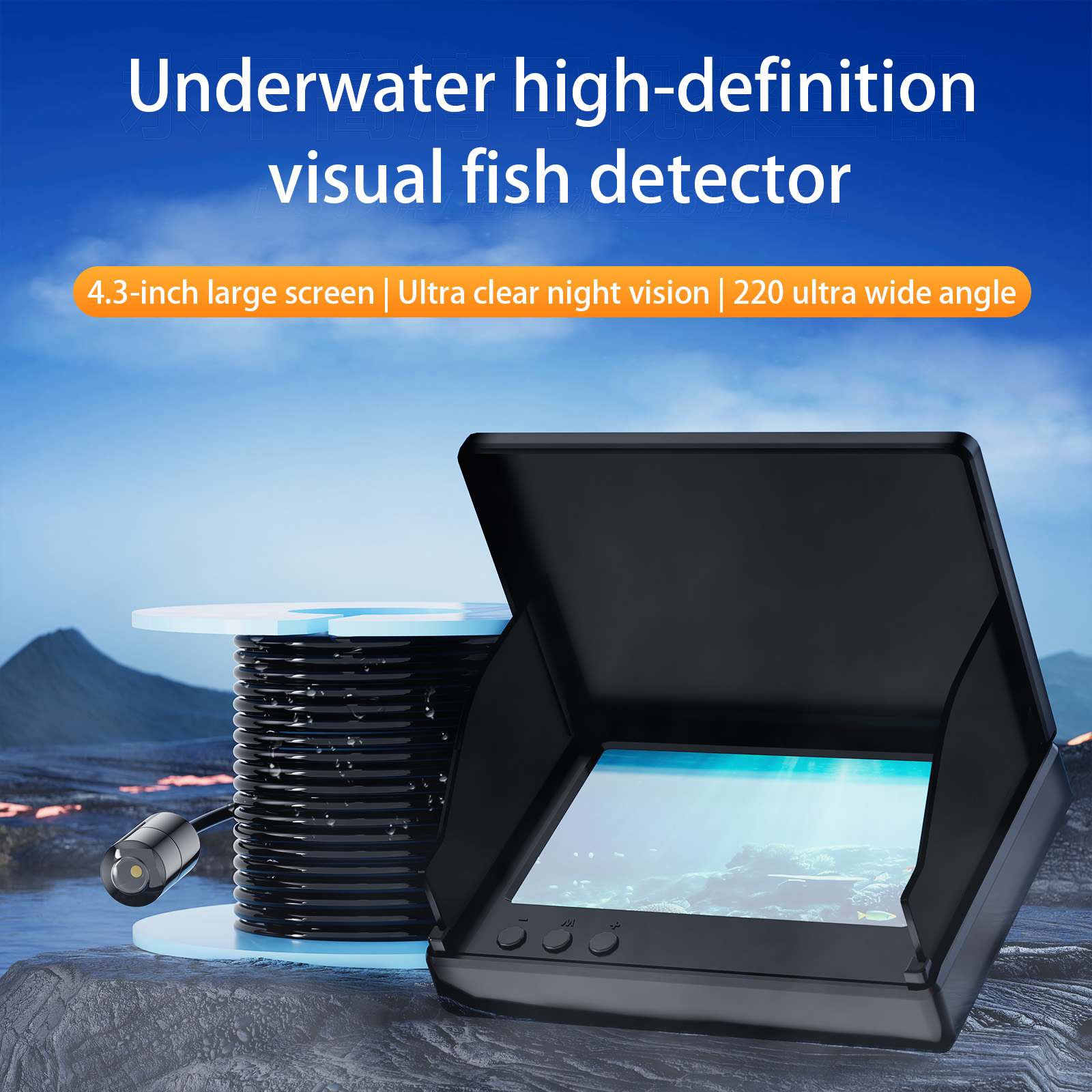 Kamera podwodna 4,3 cala do wę – Underwater Fishing Camera recenzja i cena