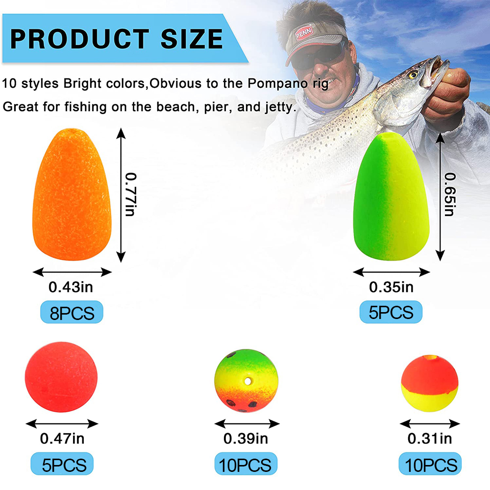 138 sztuk Pompano Rigs pływa k – Snell Fishing Rig recenzja i cena